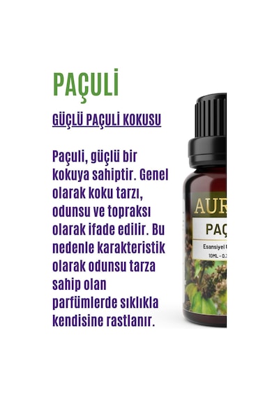 Auran Paçuli Esansiyel Uçucu Yağı 10 ML