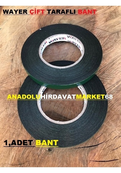 Wayer 15 MM10 Mt Çift Taraflı Köpük Band Extra Güçlü Köpük Bant