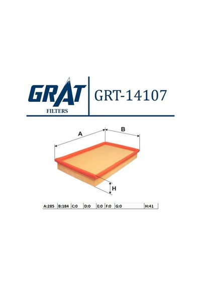 GRAT 14107 HAVA FİLTRESİ VECTRA A  CALIBRA A 2.0 C20NE