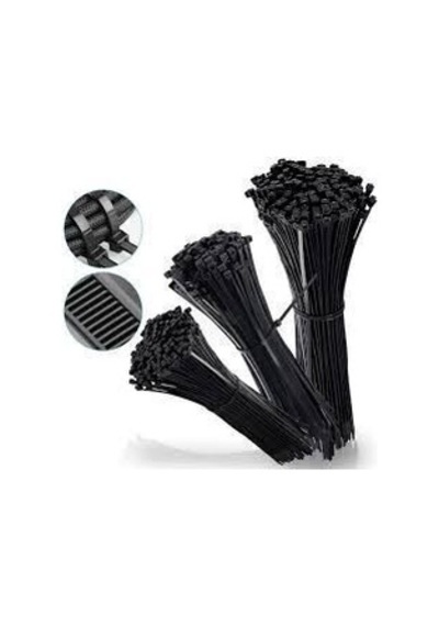 Uv Tork Kablo Bağı Cırt Kelepçe 3,6 Mmx250 Mm Siyah 100 'lü Paket