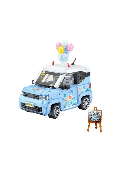 Lz-1131 Loz Balon Arabası Mavi 875 Parça Block Oyuncak