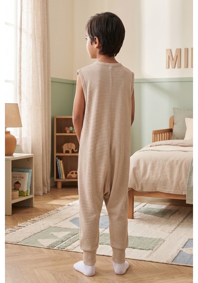 Baby Mod %100 Pamuk 1.0 Tog Kız Erkek Çocuk Uyku Tulumu Bej