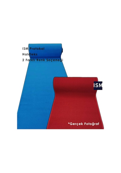Ism - Protokol Halısı - Kırmızı - Turkuaz Renk Seçenekleri