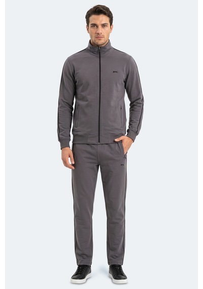 Slazenger Blowback Erkek Slim Fit Koyu Gri Eşofman Takımı
