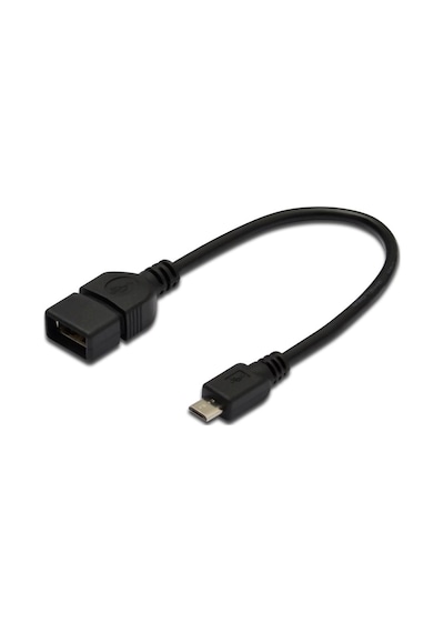 Usb On-the-go Otg Kablosu, 0,20 Metre, Awg 28, Usb A, Dişi - Micro Usb B, Erkek-20566
