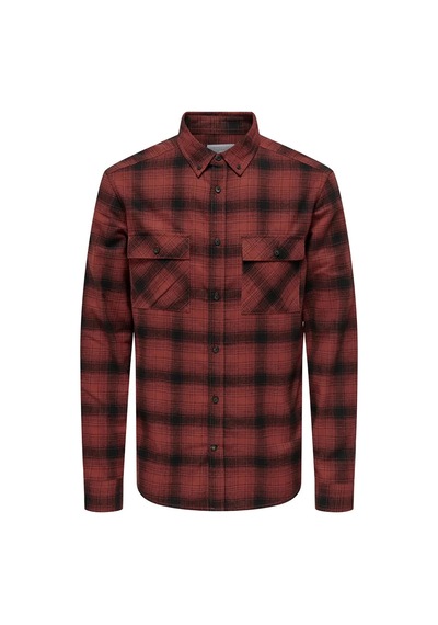 Only & Sons Erkek Onsmatt Uzun Kollu Regular Fit %100 Pamuk Gömlek 22030127 Kırmızı Kırmızı Only & Sons Erkek Onsmatt Uzun Kollu Regular Fit %100 Pamuk Gömlek 22030127 Kırmızı Kırmızı