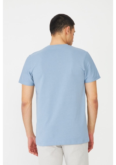 Mavi Basic Bisiklet Yaka Erkek T-shirt Mavi