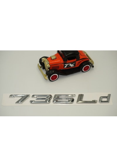 Bmw 735Ld Bagaj Krom Metal 3M 3D Yazı Logo