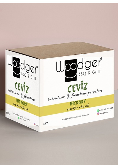 Ceviz Tütsüleme Ve Fümeleme Aroma Parçaları - Hickory Smoker Wood Chunks - 5 Kg