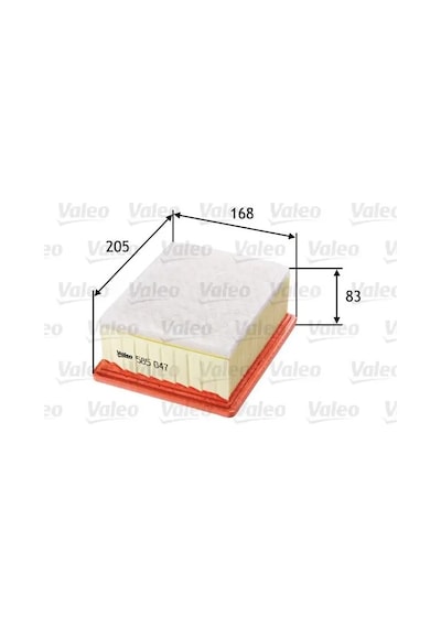 Valeo 585047 Hava Filtresi 1444ca 1444cc 1444cj