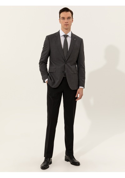 Cacharel Füme Slim Fit Ceket Gri