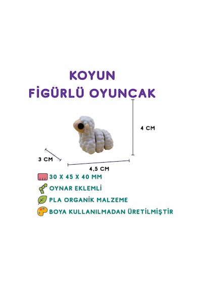 7'li Set Goril Kedi Gergedan Zürafa Ayı Koyun Aksolotl