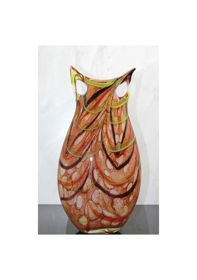 Tr Murano Cam Tasarım Vazo - 42x21cm Genel