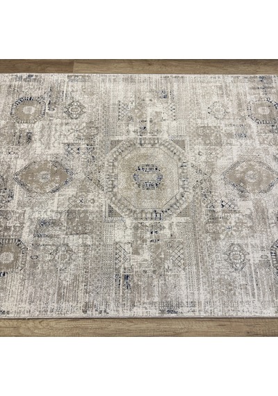 Luxess Halı Roma 1129 Gri Krem Modern Salon Halısı Gri Krem