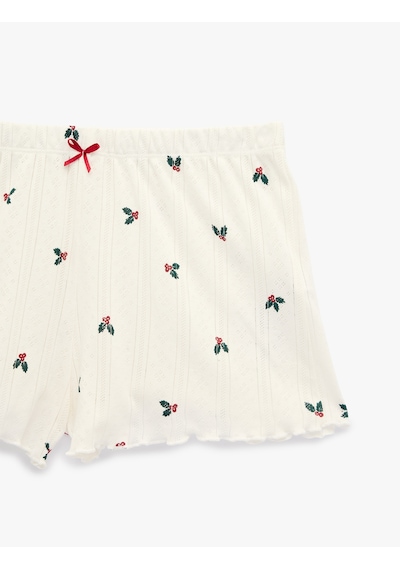 Koton Pamuklu Beli Lastikli Desenli Mini Şort Pijama Altı Mavi Desenli 6wlk80042mk Yeşil Desenli Koton Pamuklu Beli Lastikli Desenli Mini Şort Pijama Altı Mavi Desenli 6wlk80042mk Yeşil Desenli