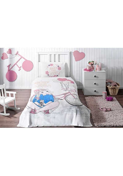 Özdilek Enjoy Beyaz Tek Kişilik Pike Takımı Özdilek Pike Takımı
