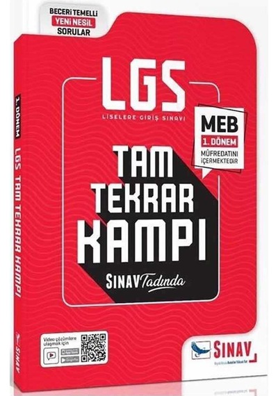 Sınav Yayınları  8. Sınıf LGS 1. Dönem Tam Tekrar Kampı