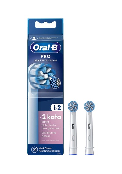 Oral-b Şarjlı Yedek Başlık Sensitive Diş Fırçası 2'li - 2 Adet Tarı