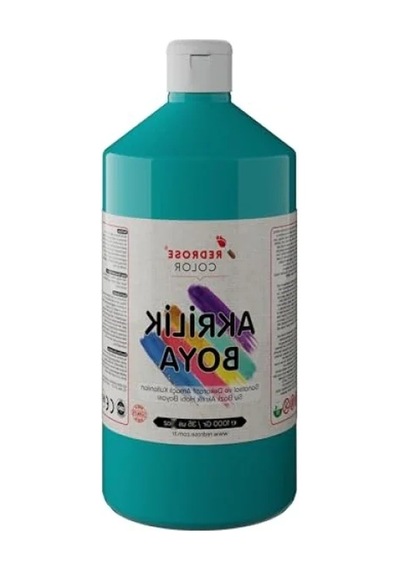 1000 Gr Turkuaz Akrilik Boya - Dayanıklı Ve Kullanışlı 0.2 L