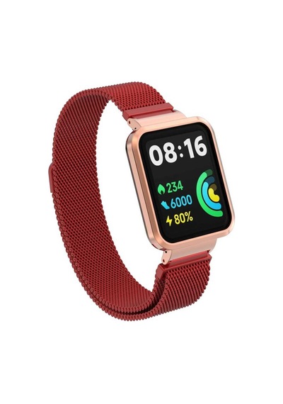 Kilifone - Xiaomi Uyumlu Redmi Watch 2 Lite - Kordon Metal Kordon Krd-58