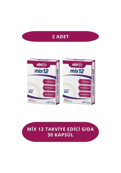 Mix 12 Takviye Edici Gıda 30 Kapsül 2 Adet 1