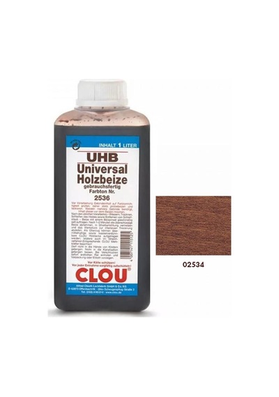 Clou Nr:2537 Uhb Su Bazlı Ahşap Beyaz Renkl. 1ltnr:02534 Uhb Su Bazlı Ahşap Maun Renklendirici 1lt-4534