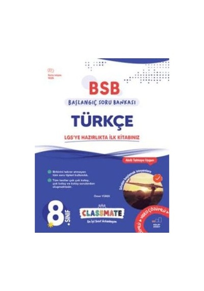 Okyanus 8. Sınıf Classmate Başlangıç Türkçe Soru Bankası Okyanus