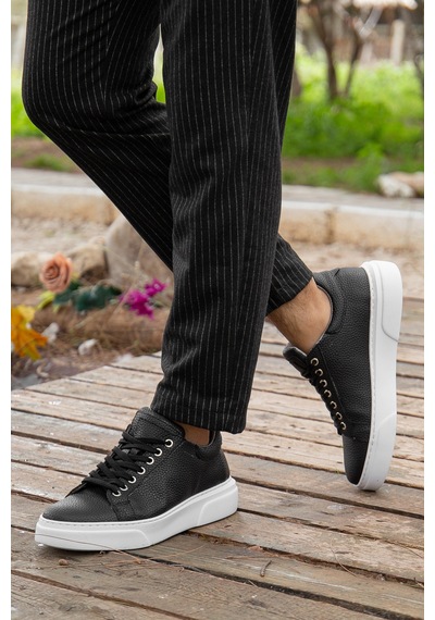 Daxtors D0906 Günlük Ortopedik Erkek Casual Ayakkabı Siyah-beyaz