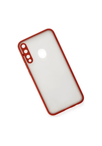 Huawei P40 Lite Uyumlu E Kılıf Montreal Silikon Kapak - Kırmızı
