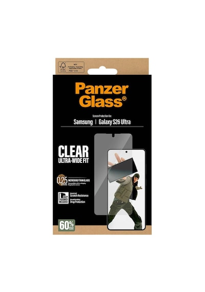 Panzerglass Samsung Galaxy Uyumlu  S26 Ultra Uwf Şeffaf Cam Ekran Koruyucu