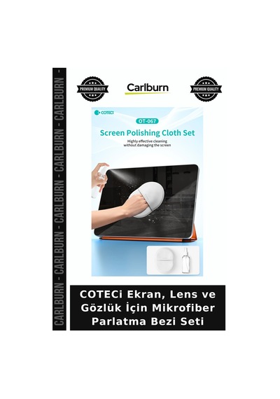 Coteci Ekran, Lens Ve Gözlük İçin Mikrofiber Parlatma Bezi Seti Bez Yüzey Temizleme
