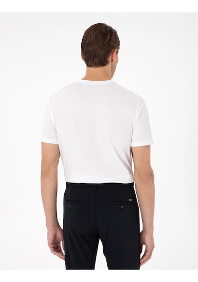 Pierre Cardin Erkek Ekru Tişört Basic 50306980-vr019 Ekru