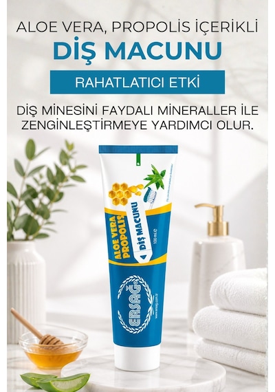 Ersağ Propolis ve Aloe Vera Diş Macunu 100 ML