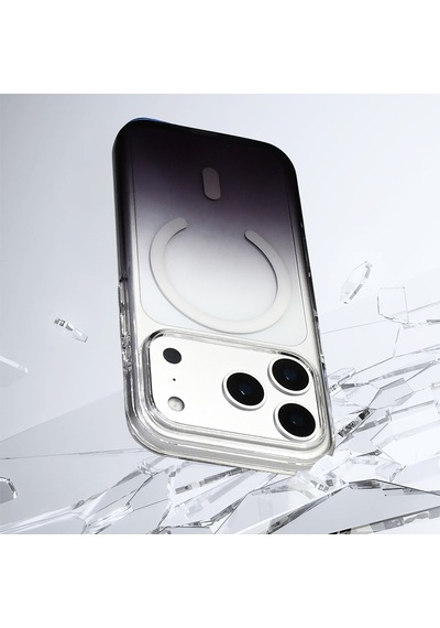 Apple Uyumlu iPhone 17 Pro Max Kılıf M-safe Şarj Özellikli Septik Silikon Kılıf Siyah