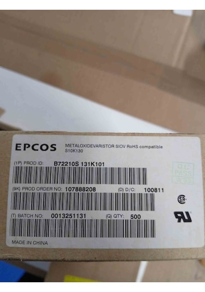 B72210s131k101 Varıstor 130vac 10mm 28 Adet
