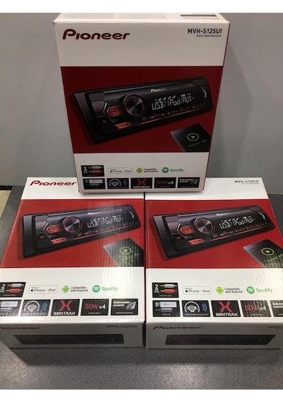Pıoneer Oto Teyp Cift Anfi Çıkışlı 4X50W Usb Aux Kafa Cıkmalı