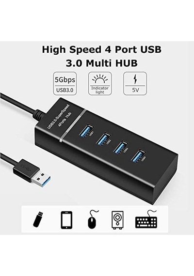 Ayrex 4 Port Usb 3.0 Çoğaltıcı Çoklayıcı Hub Switch Çoklu Cihaz 4360