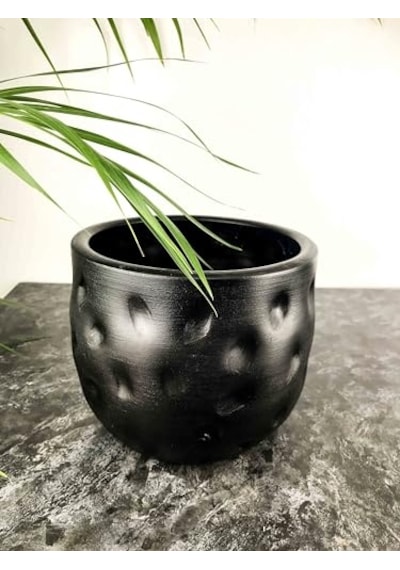 Bitki Tasarımı Ev Dekorasyon Aksesuar Siyah Desenli Toprak Saksı Saksılık Salon Çiçeklik - 19 Cm Çok Renkli Bitki Tasarımı Ev Dekorasyon Aksesuar Siyah Desenli Toprak Saksı Saksılık Salon Çiçeklik - 19 Cm Çok Renkli