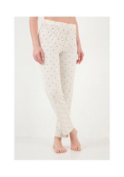 Lela Bayan Pijama Takımı 65750101y Ekru-yeşil