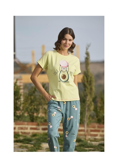 Mulvxbrf Brf02 Desenli Ve Baskılı "yoga Sport" Pijama Takımı Mulvix Renkli