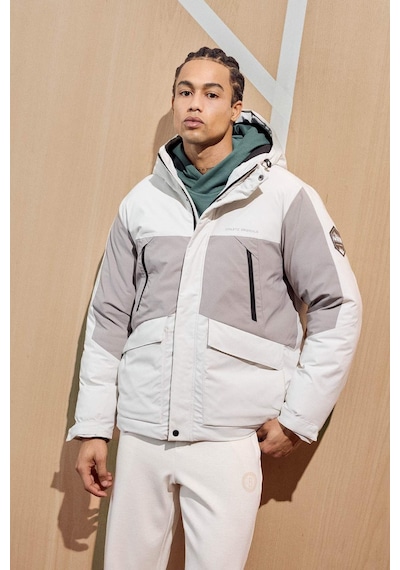 Defacto Defactofit Su İtici Regular Fit Kapüşonlu Rüzgar Geçirmez Mont E9489ax25wnbg715 Bej-bg715