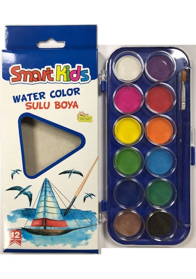 Globox 12 Renk Sulu Boya 3566 Çok Renkli