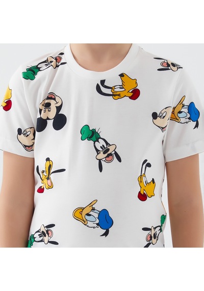 Mickey Mouse D4795-3 Çocuk  Krem Alt Üst Takım