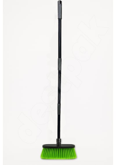 Saplı Ev Fırçası - Ekstra Kaliteli - 120cm Sap - Demonte Sap - Uzun Fırça Kılı - Oto Fırçası