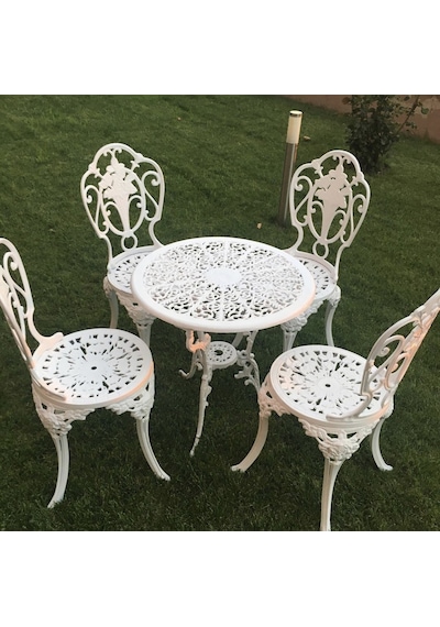 Aluminyumdokumcu Gül Sandalye 4 Adet Osmanlı Masa