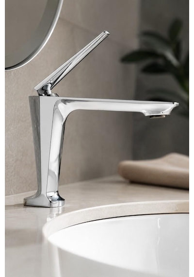 Sensa Kısa Lavabo Bataryası Parlak Krom