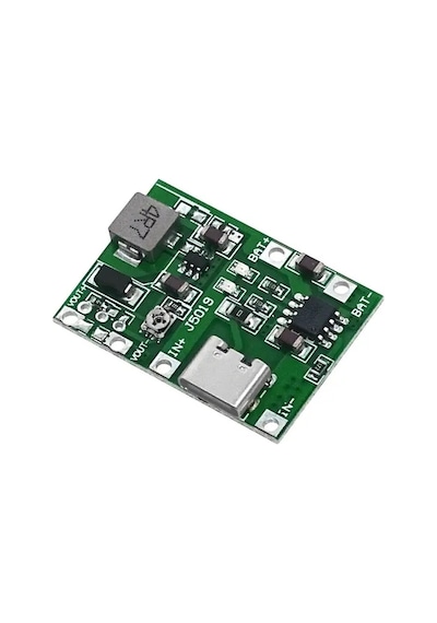 Tp4056 Pil Şarj Ve Voltaj Yükseltici 3.7v 4.2v Type-c Usb