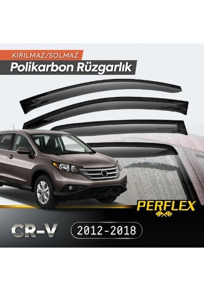 Honda Cr-v 2012-2018 Cam Rüzgarlığı V2 Düz