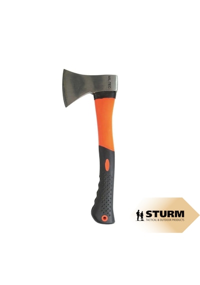Sturm Acil Durum Ve Kamp Baltası 36.5 Cm Karbon Çelik, Kaymaz Fiberglas Turuncu Saplı