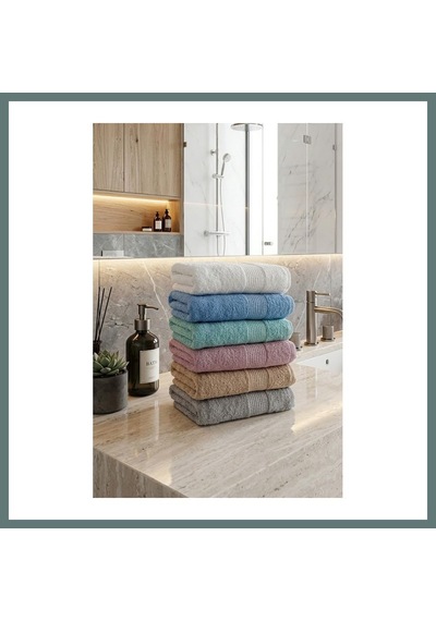 Bezos 12 Adet Karışık Kadife El Havlusu - 45 X 85 Cm Spa Ve Otel Havlusu Ventra X Cm Spa Ve Otel Havlusu